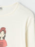 LC Waikiki Crew Neck Printed Long Sleeve Girl T-shirt